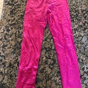 Justice pink leggings. Size 14